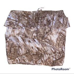Wet Seal Snake Skin Pattern Strapless Tube Top L